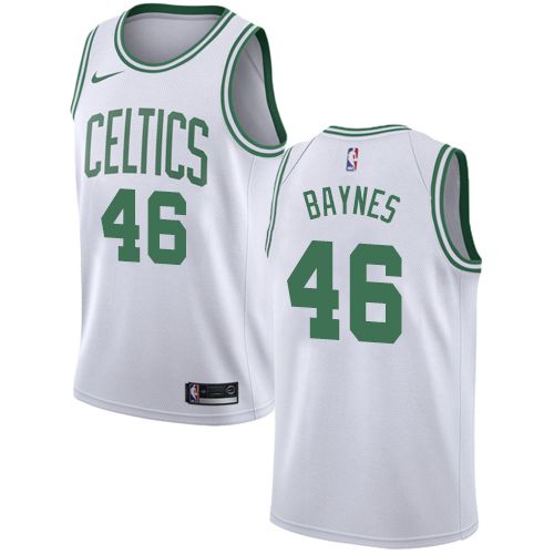 Men Boston Celtics #46 Aron Baynes White Swingman Edition NBA Jersey->boston celtics->NBA Jersey